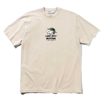 Butter Goods X Peanuts T-shirt Can´t stand it Washed Sandstone